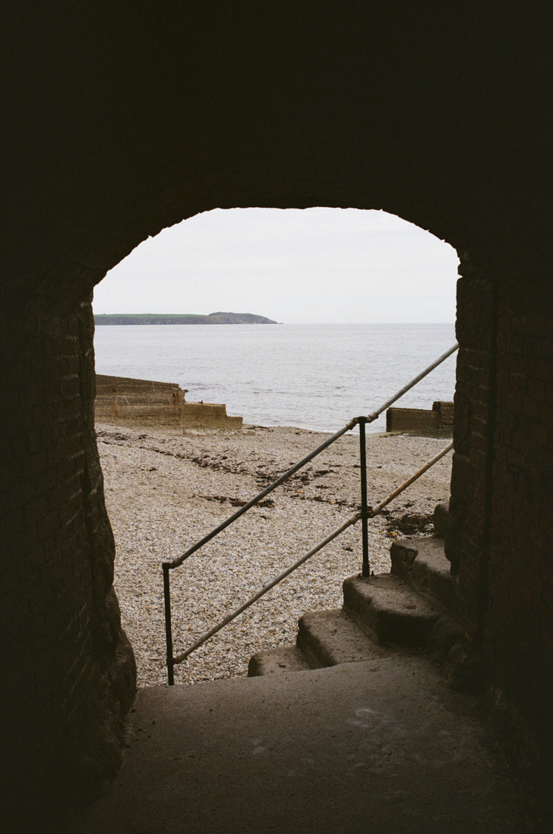 highlighting analogue detail, contrast, and coastal atmosphere.