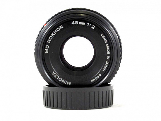 Minolta MD ROKKOR 45mm f2 lens, series ii